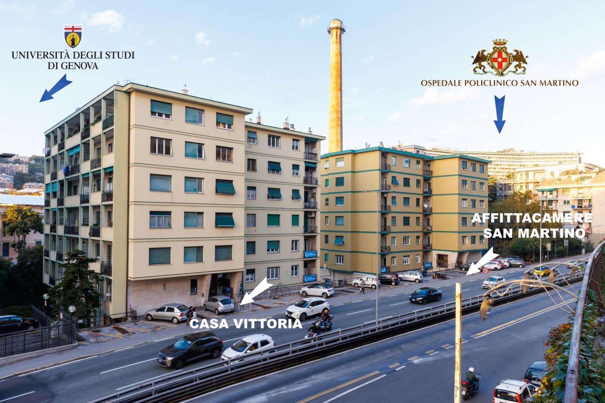 Casa Vittoria Di San Martino Affittacamere Genoa Bagian luar foto